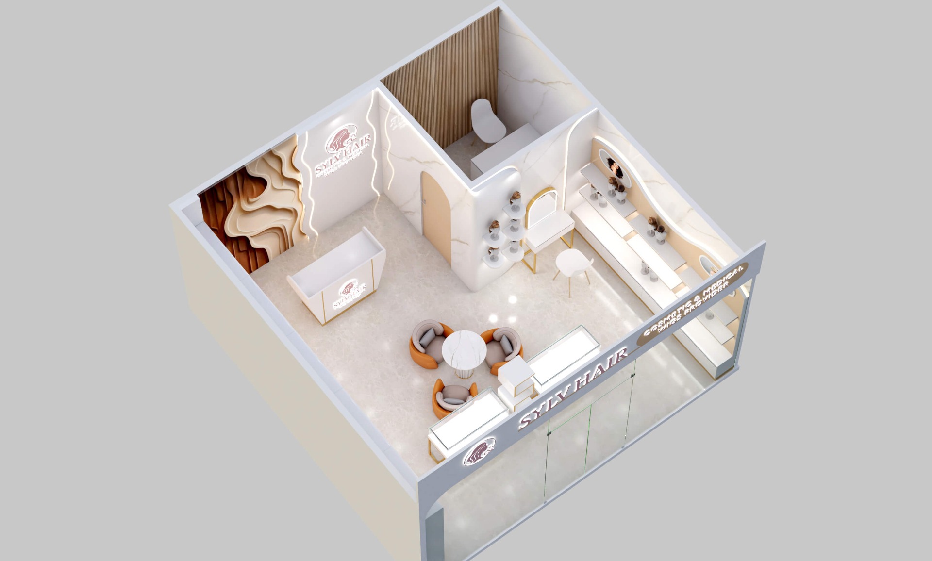wig shop design