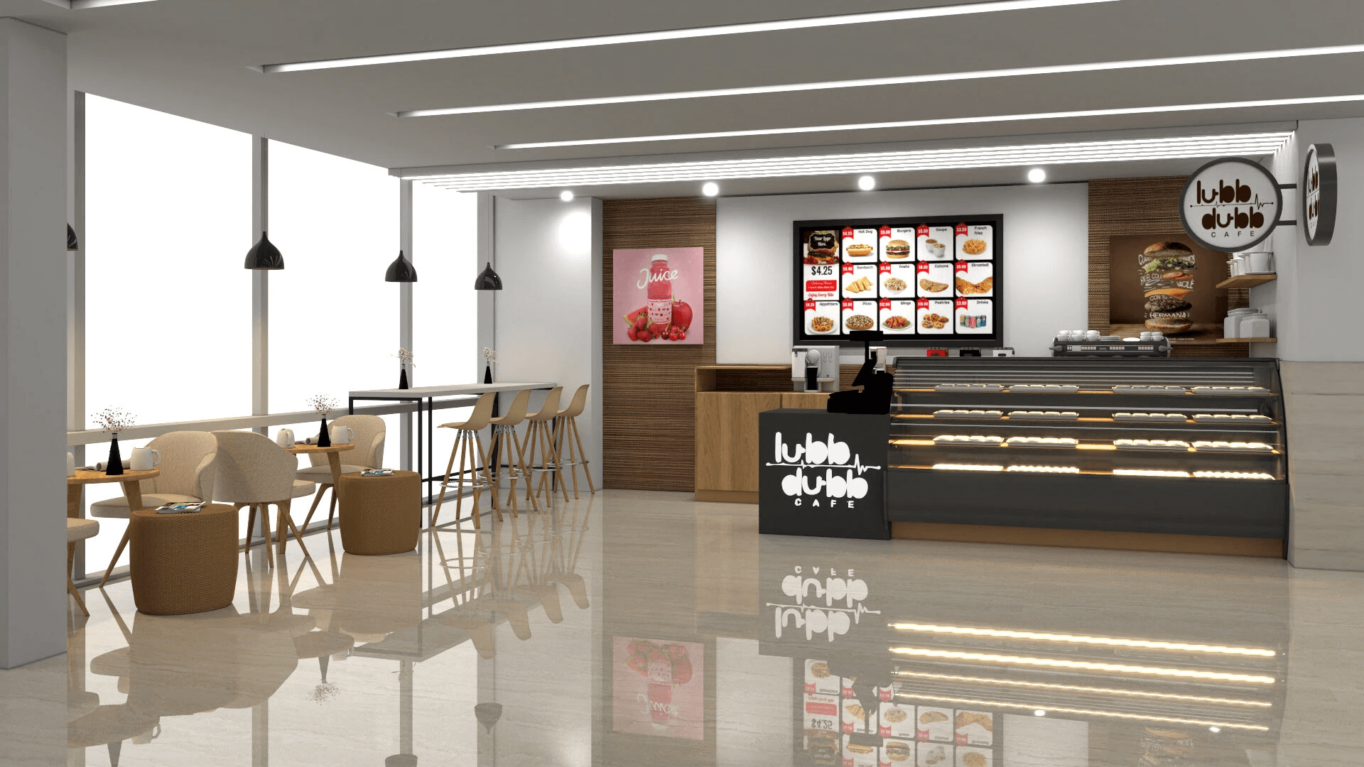 fast food corner