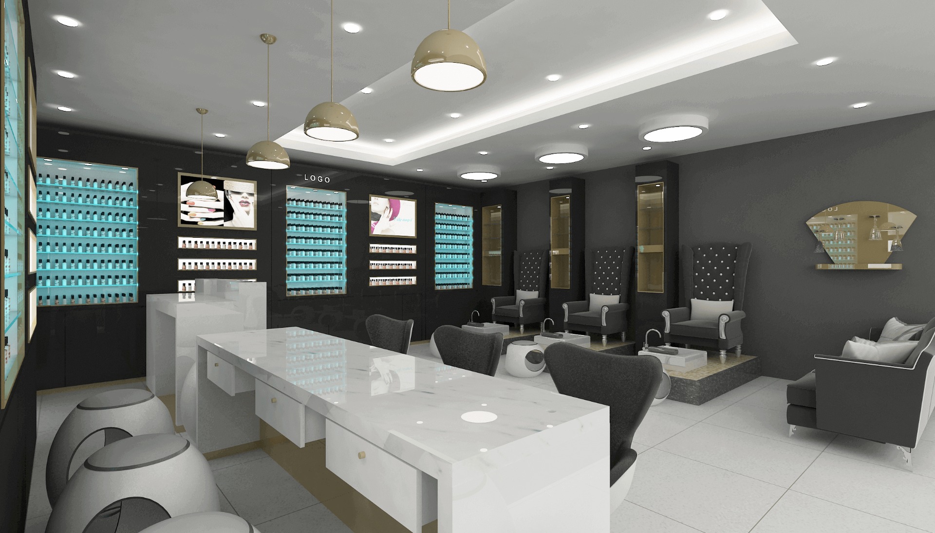 nail shop design