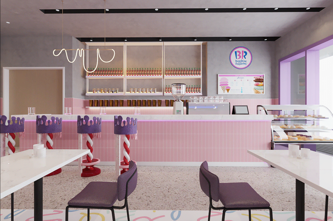 ice cream counter 