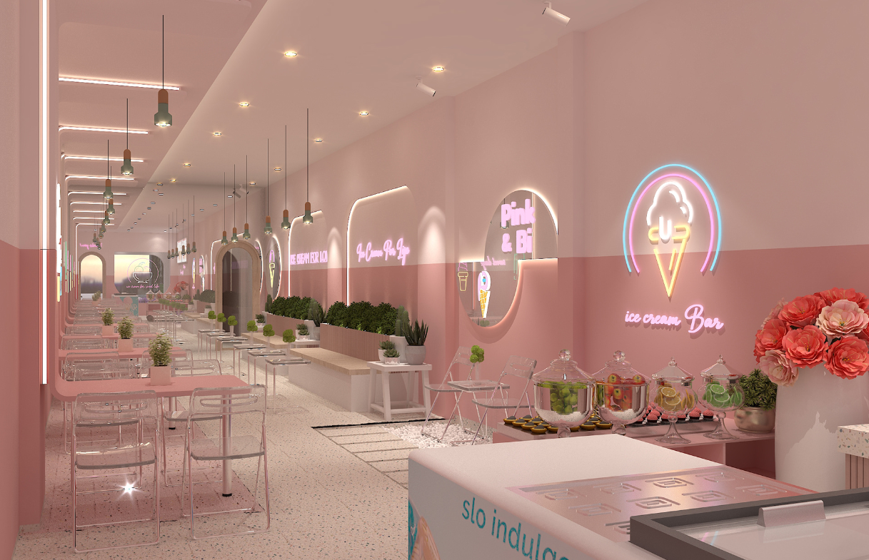 ice cream shop design