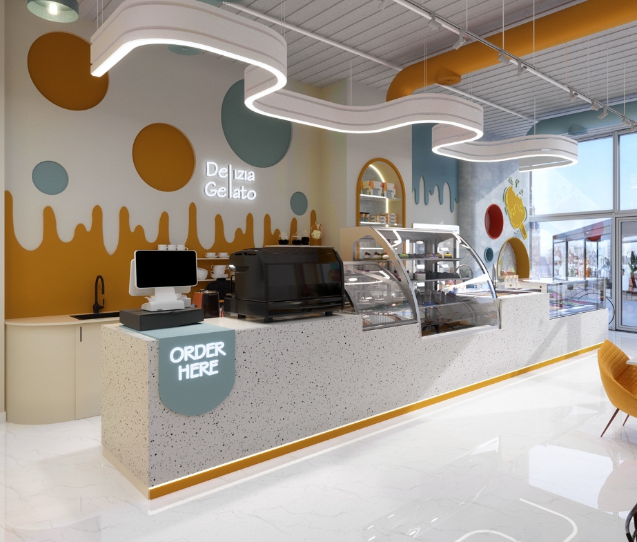 ice cream shop design