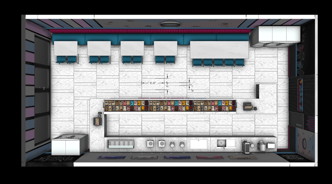 ice cream shop design