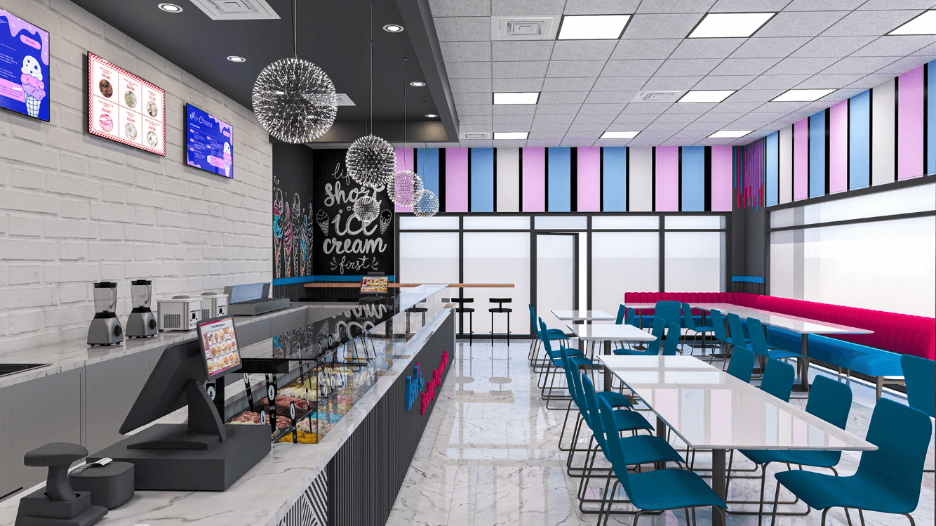 ice cream shop design