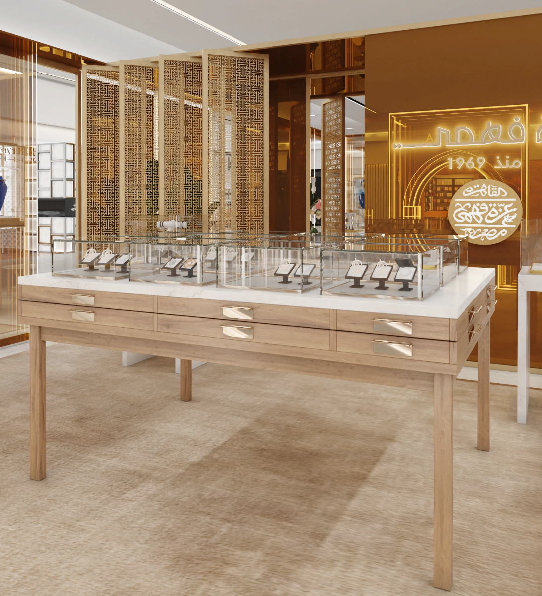jewelry booth