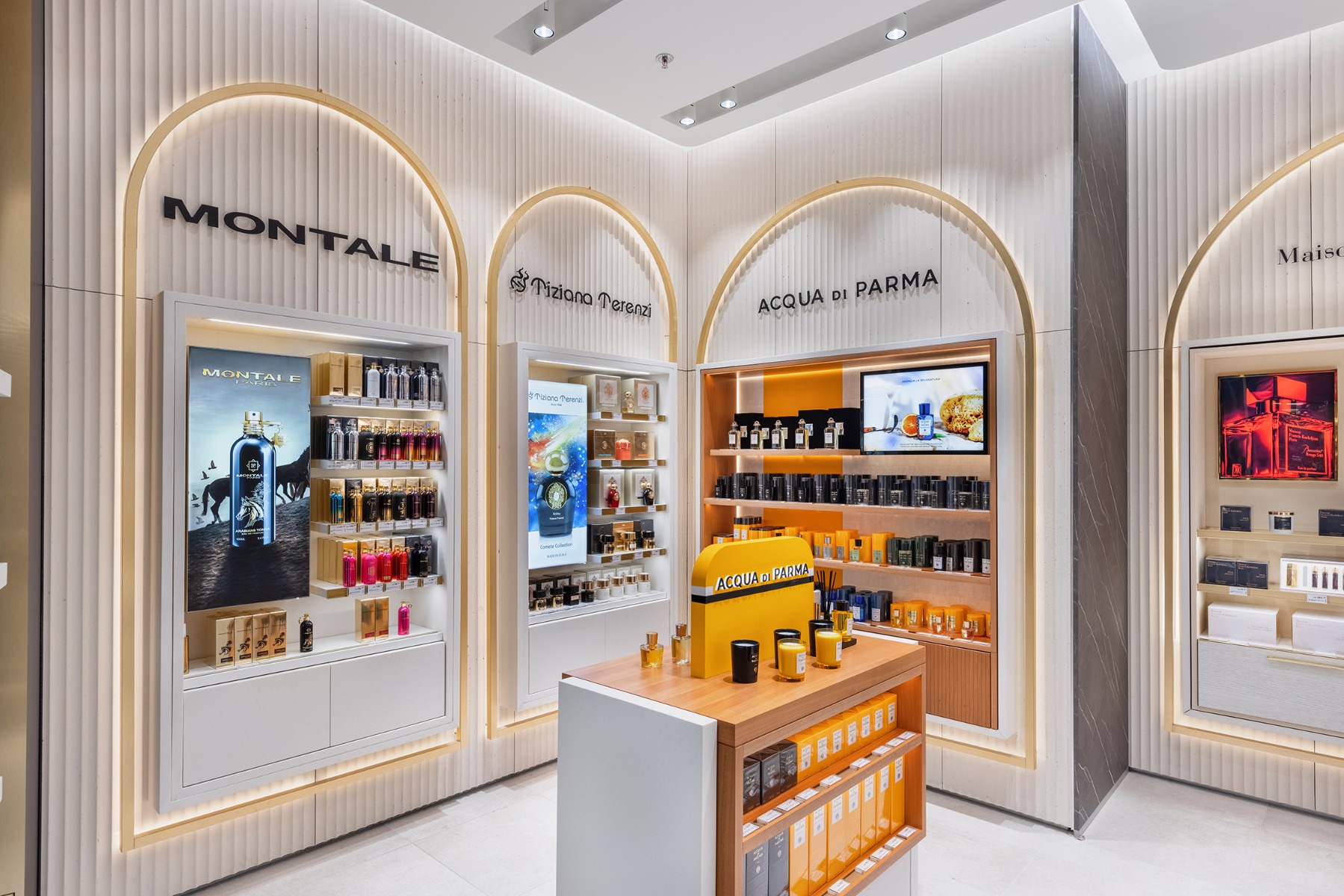 perfume showcase