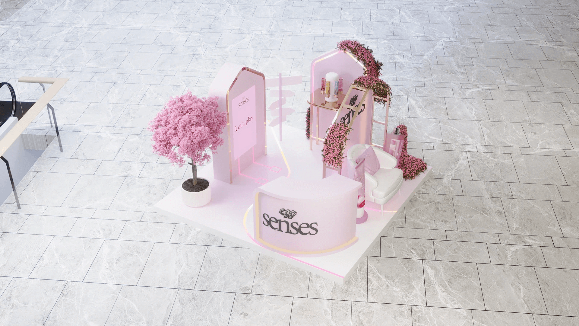 Pop-up Skincare-care Kiosk