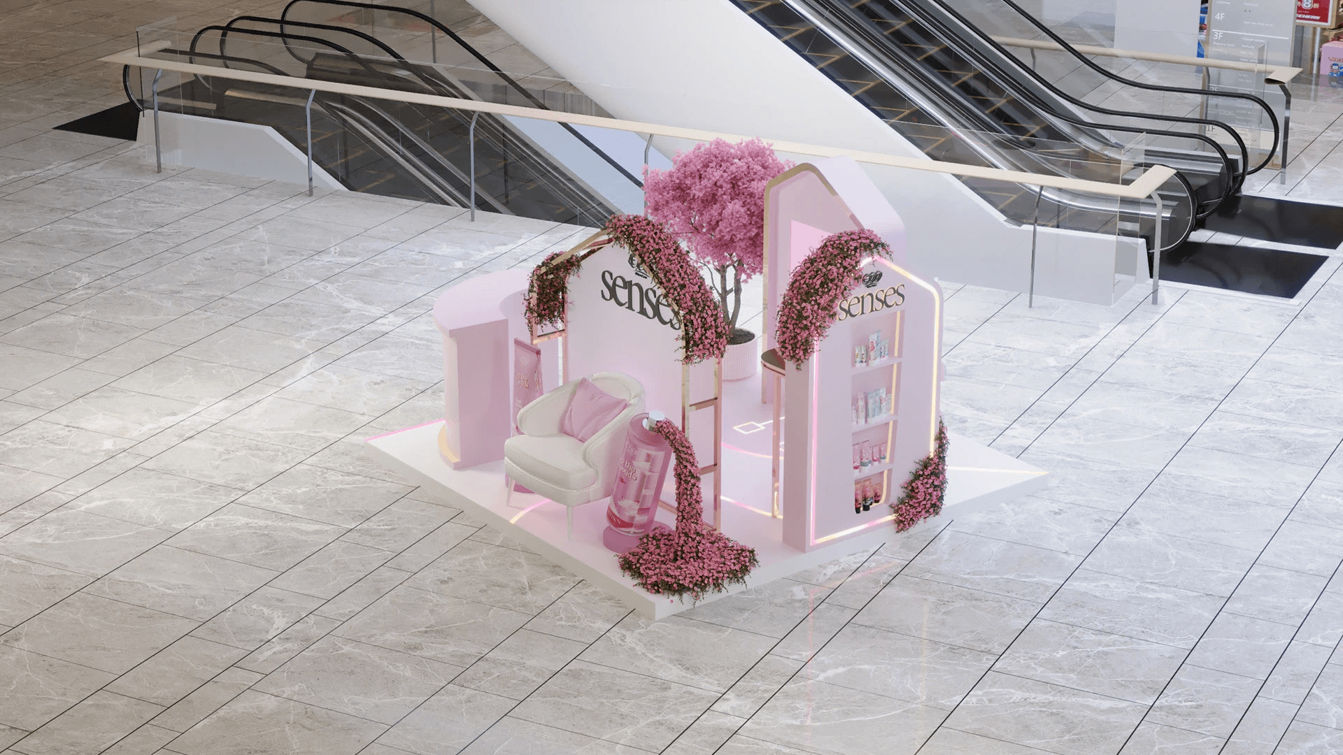 Pop-up Skincare-care Kiosk