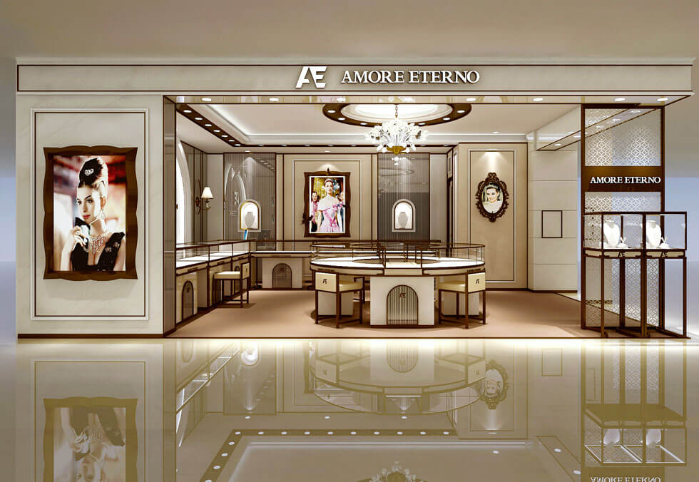 Jewelry Retail Booth Design In Mall