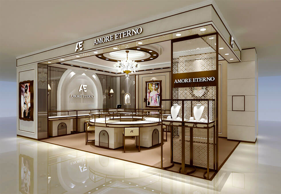 Jewelry Retail Booth Design In Mall