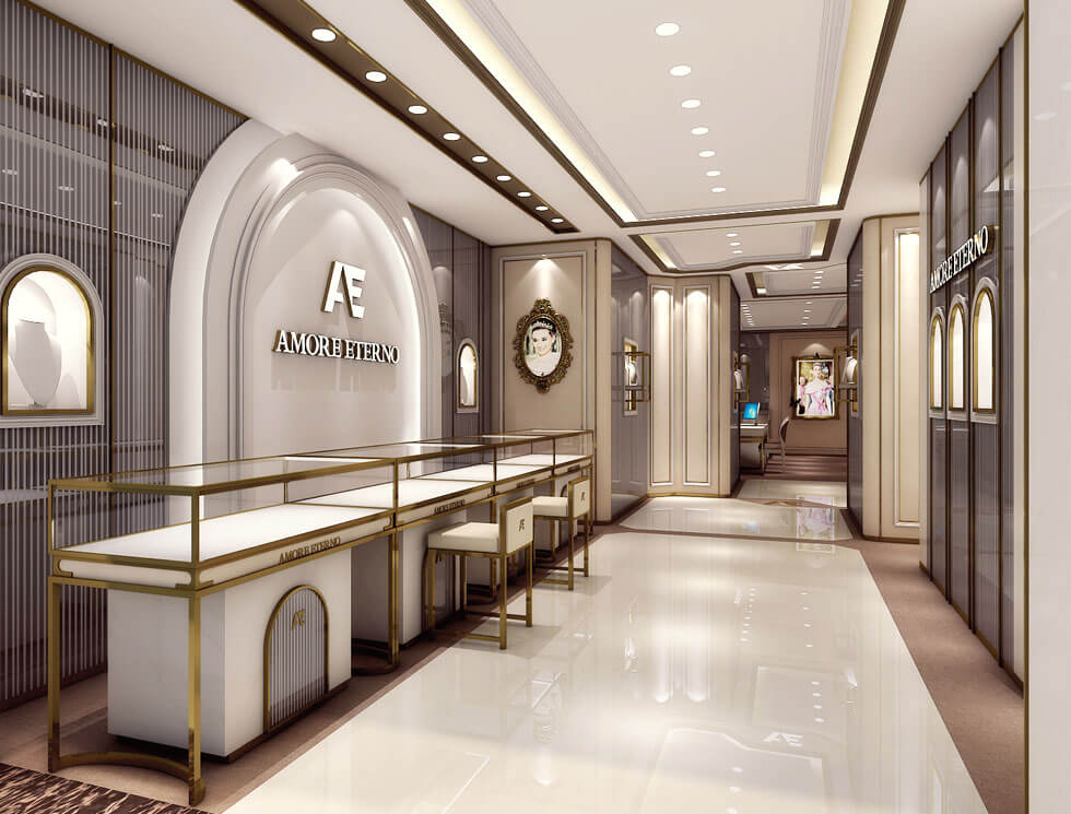 2-Storey Jewelry Store Interior Design