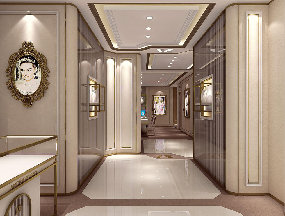 2-Storey Jewelry Store Interior Design