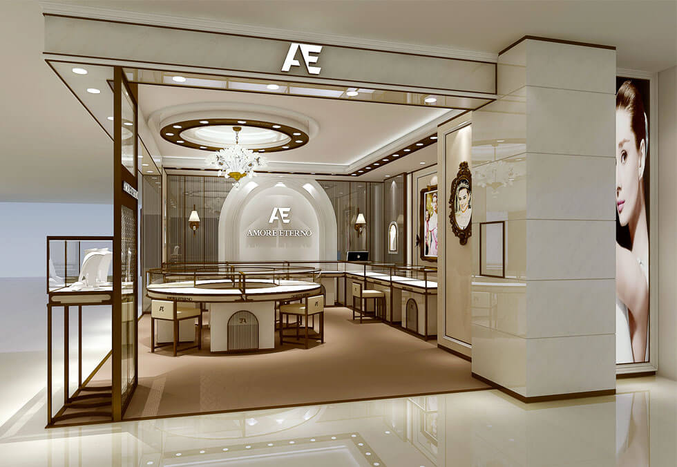 Jewelry Retail Booth Design In Mall