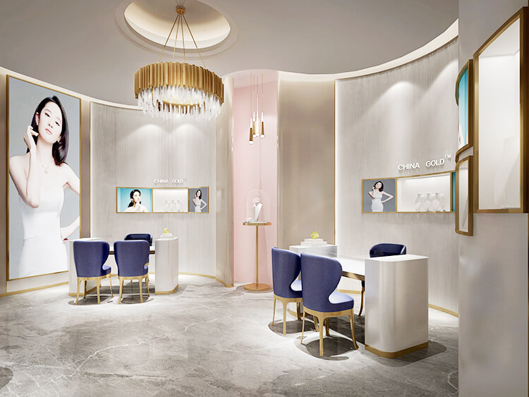 China Gold Jewelry Store Design