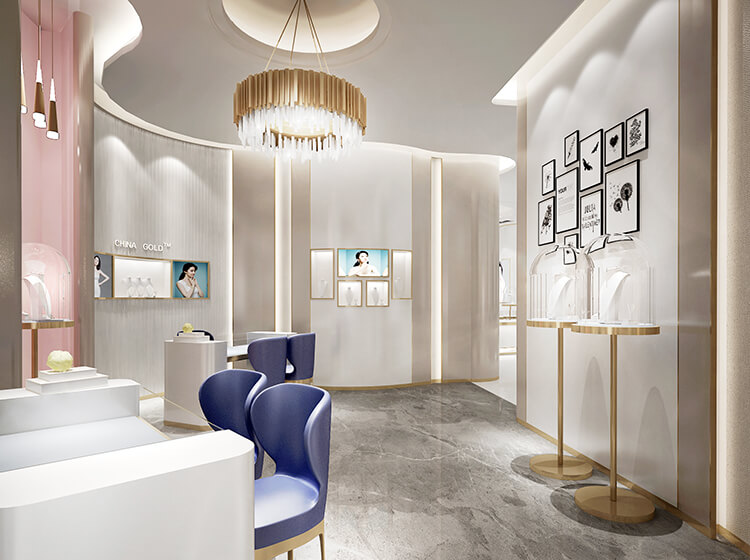 China Gold Jewelry Store Design
