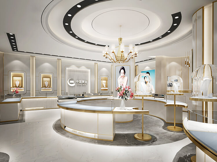 China Gold Jewelry Store Design
