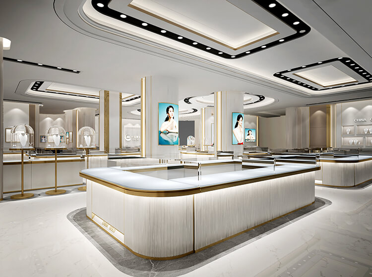China Gold Jewelry Store Design