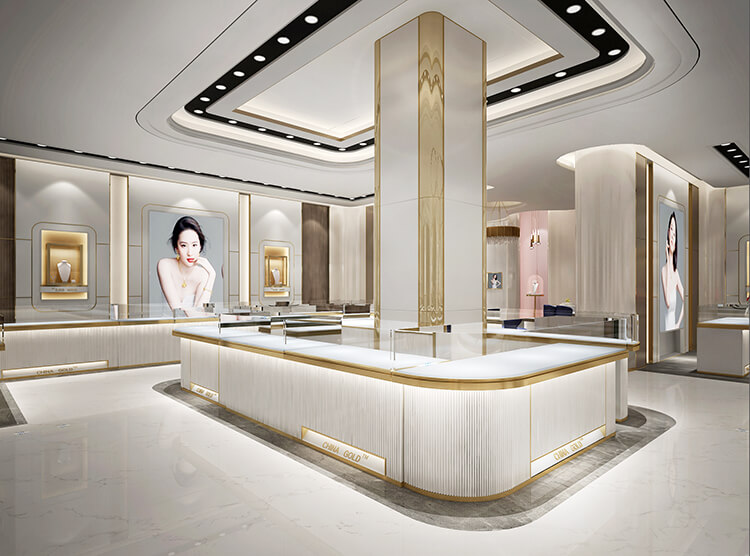 China Gold Jewelry Store Design