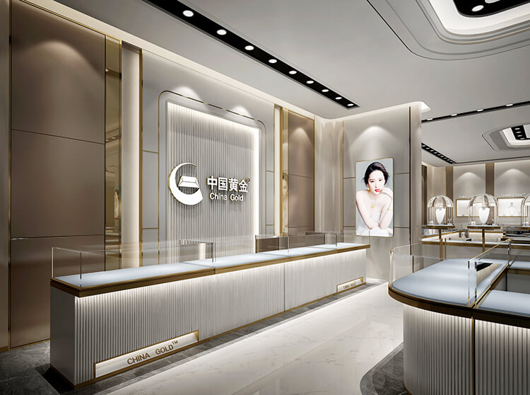 China Gold Jewelry Store Design