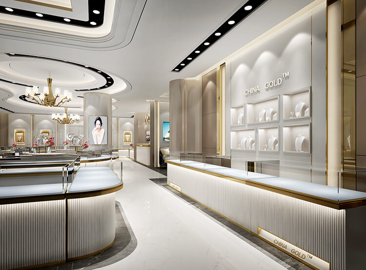 China Gold Jewelry Store Design