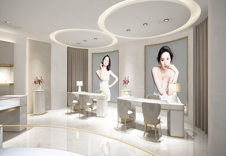 China Gold Jewelry Store Design