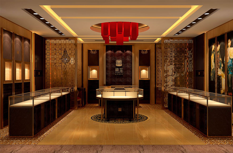 Chinese jewelry store design