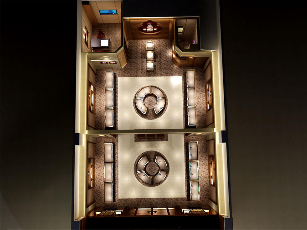 Jewelry store Bird View design