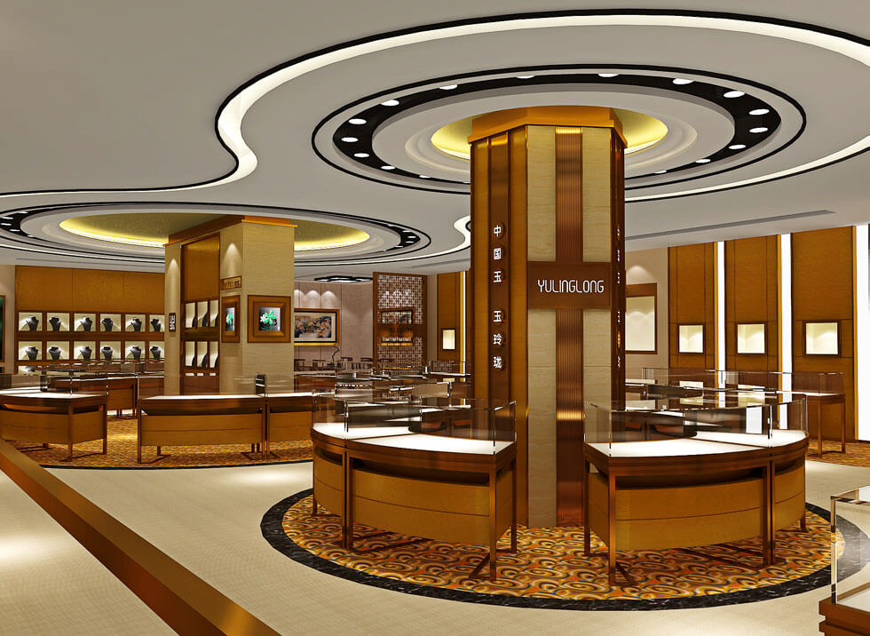 jewelry store design for jade nephritoid