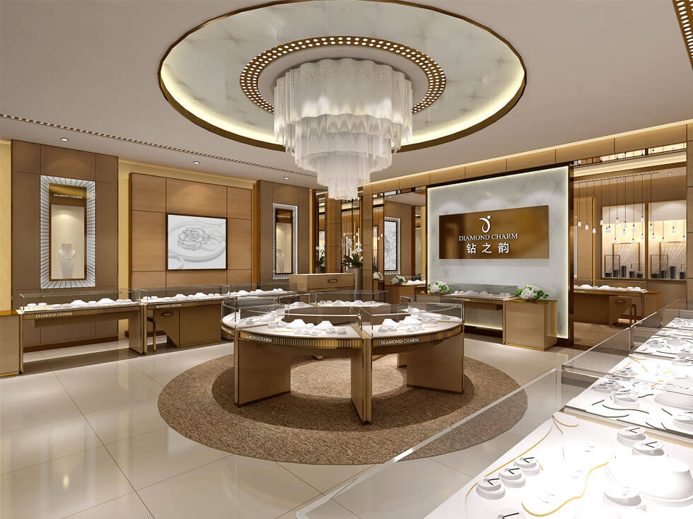 jewelry store design for diamond ring display