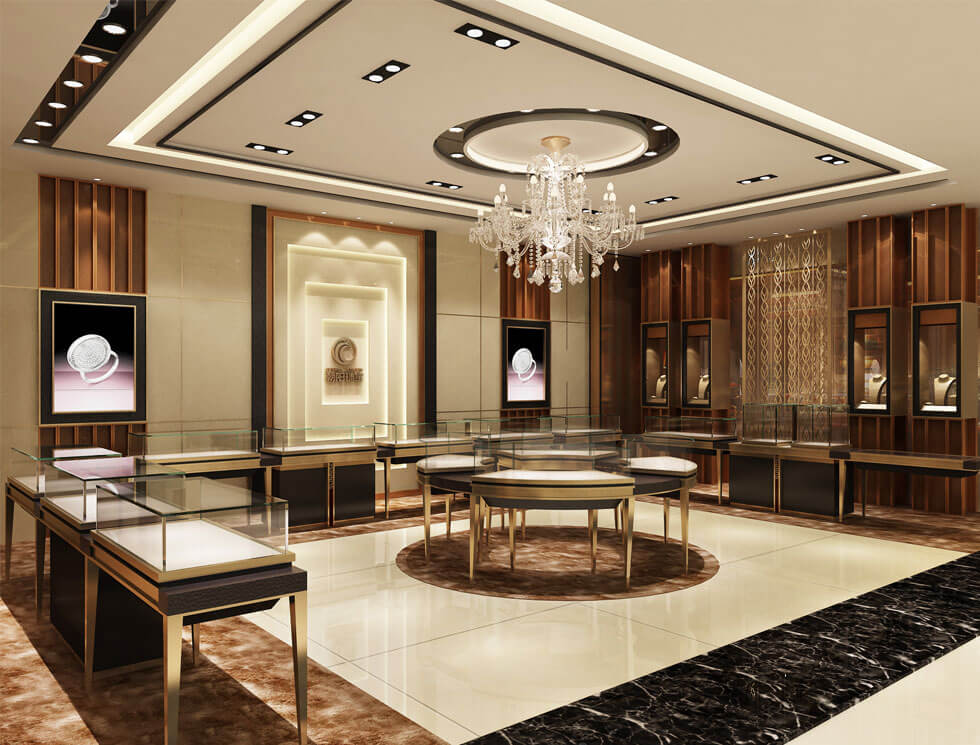 Jewelry store design for mall