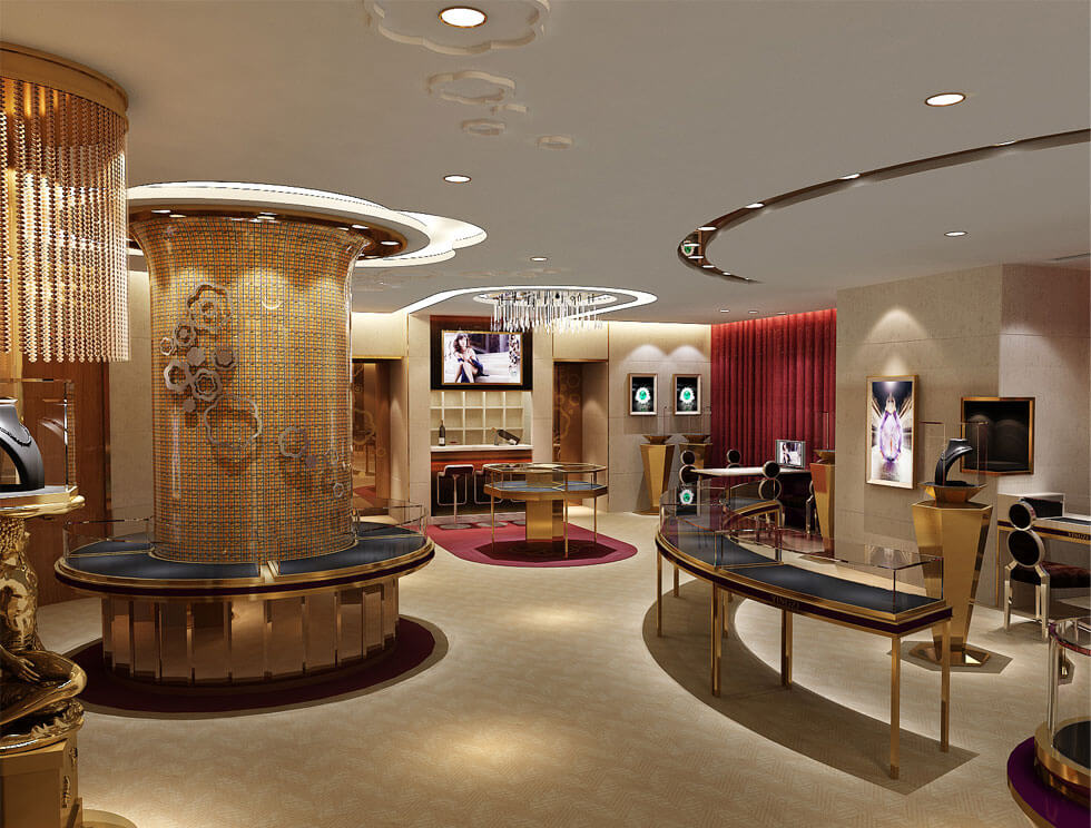 luxury retail jewelry store design