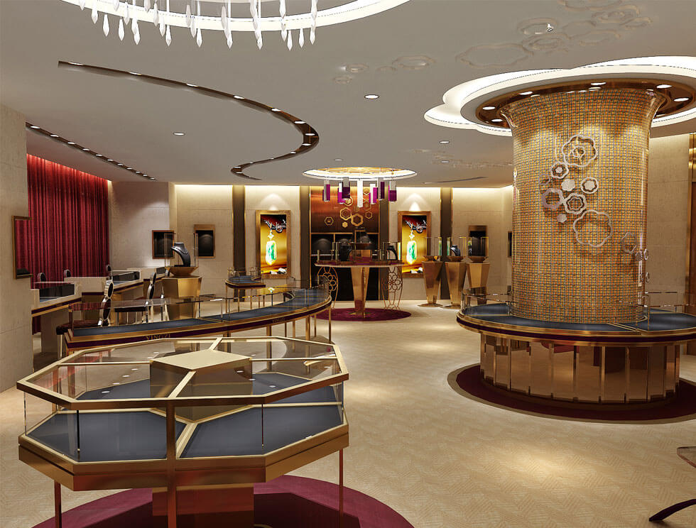 luxury retail jewelry store design