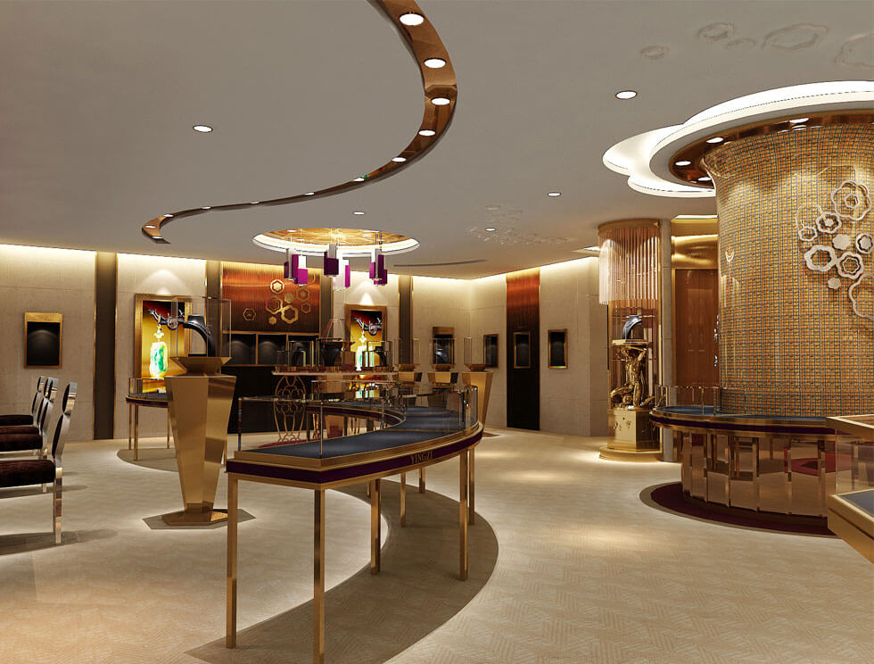 luxury retail jewelry store design