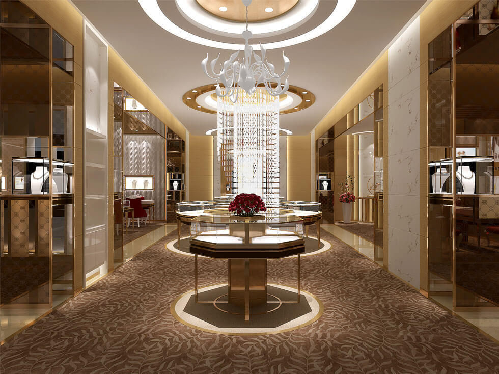 Luxury jewelry Retail store design