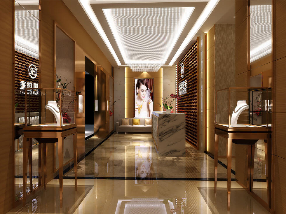 Luxury jewelry shopfitting design