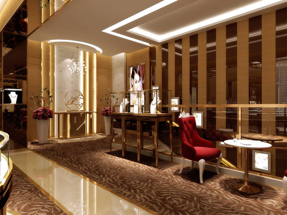 Luxury jewelry stands design