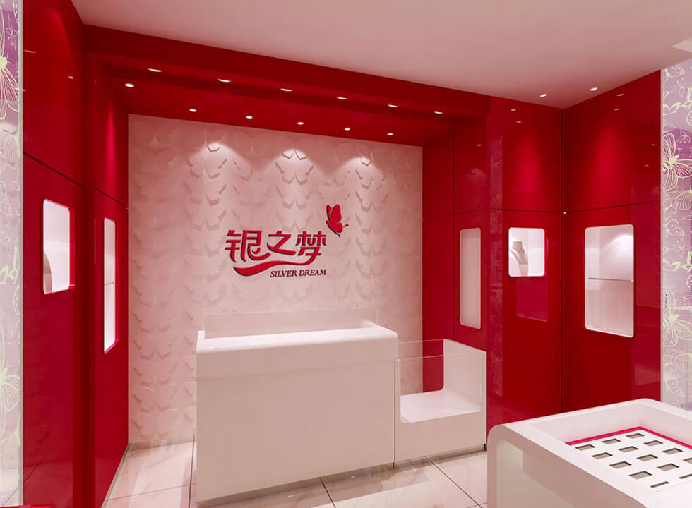 silver jewelry store design