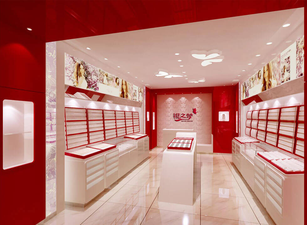 silver jewelry shop design