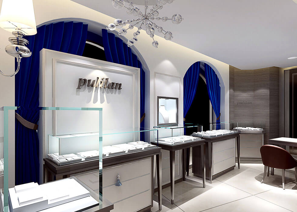 Small jewelry store design