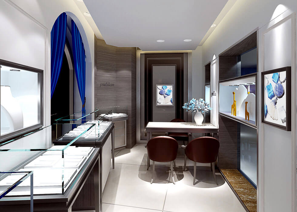 Small jewelry store design