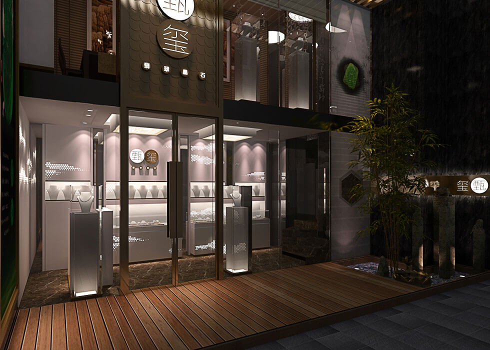 Small jewelry store design