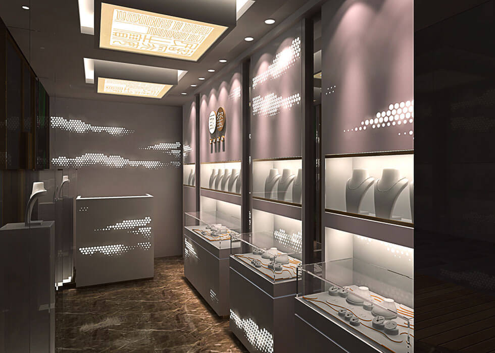 Small jewelry store design