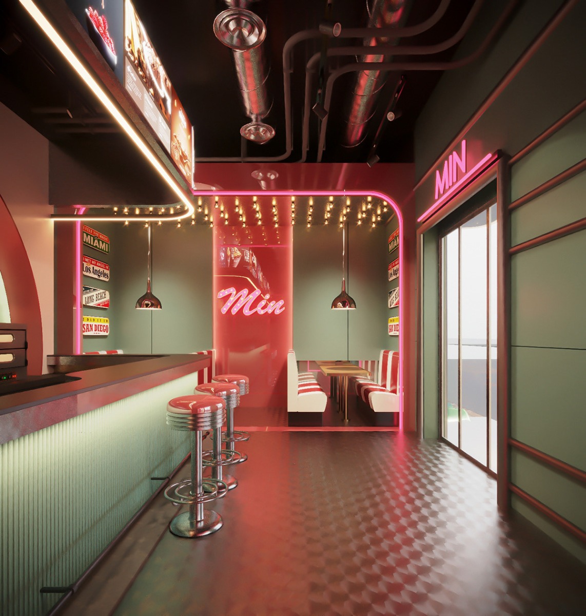 Retro Coffee Shop