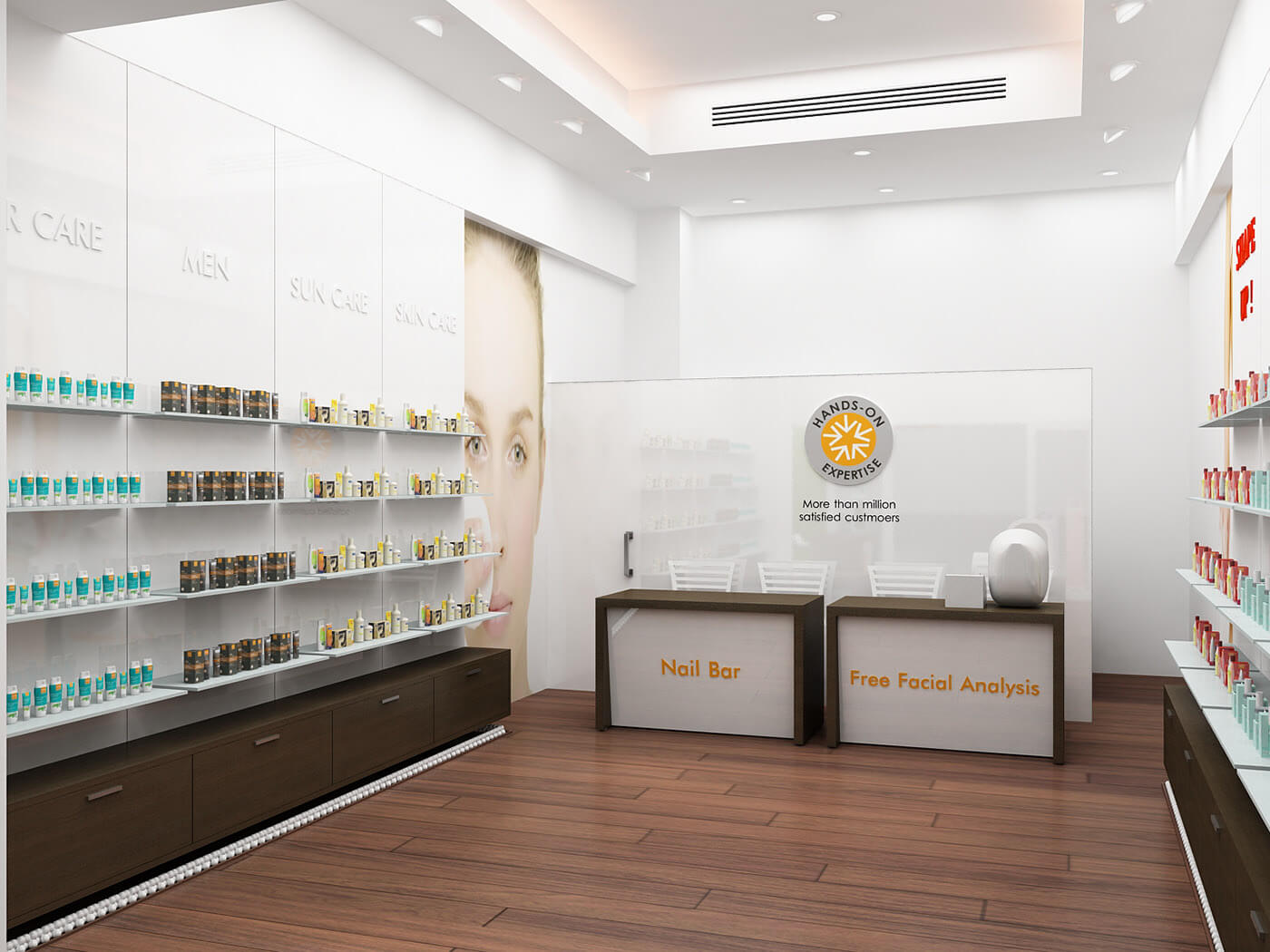 cosmetic display stand