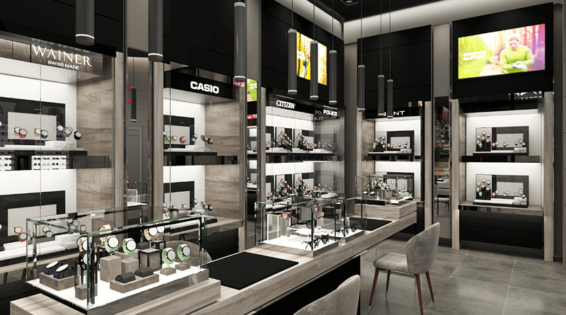 watch store design