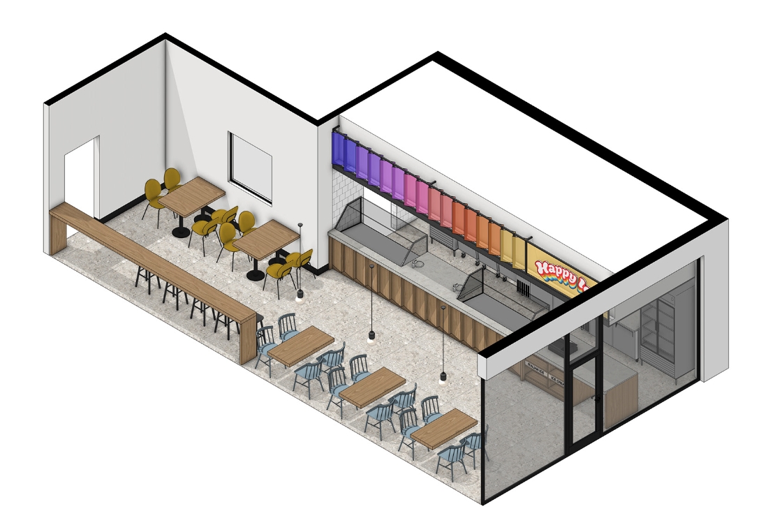 ice cream shop design