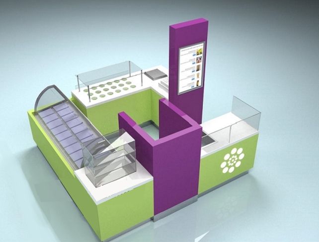 frozen yogurt kiosk