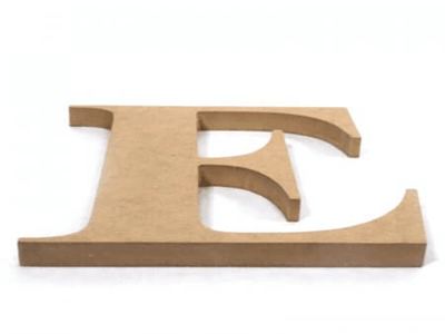flat-cut letters