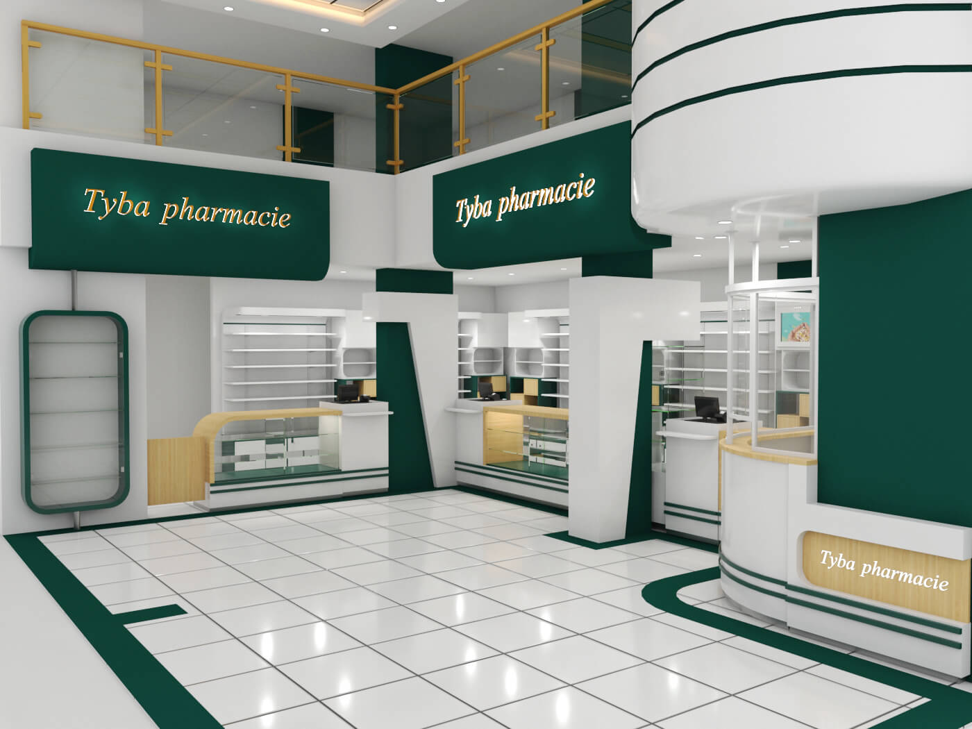 Pharmacy interior design