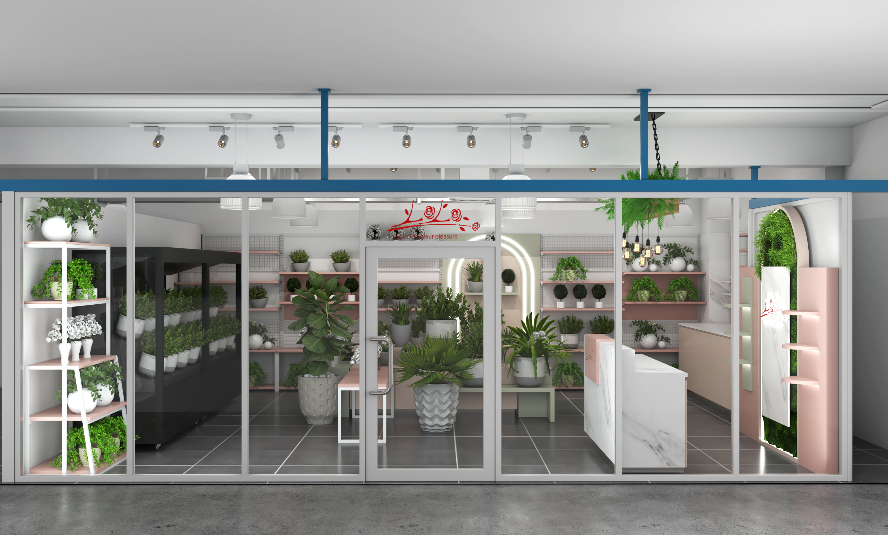 Modern flower shop design Maldives Romantic florist